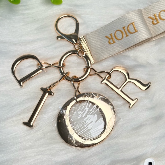 Dior Gold Letter Keychain/Bag Charm - Picture 4 of 7